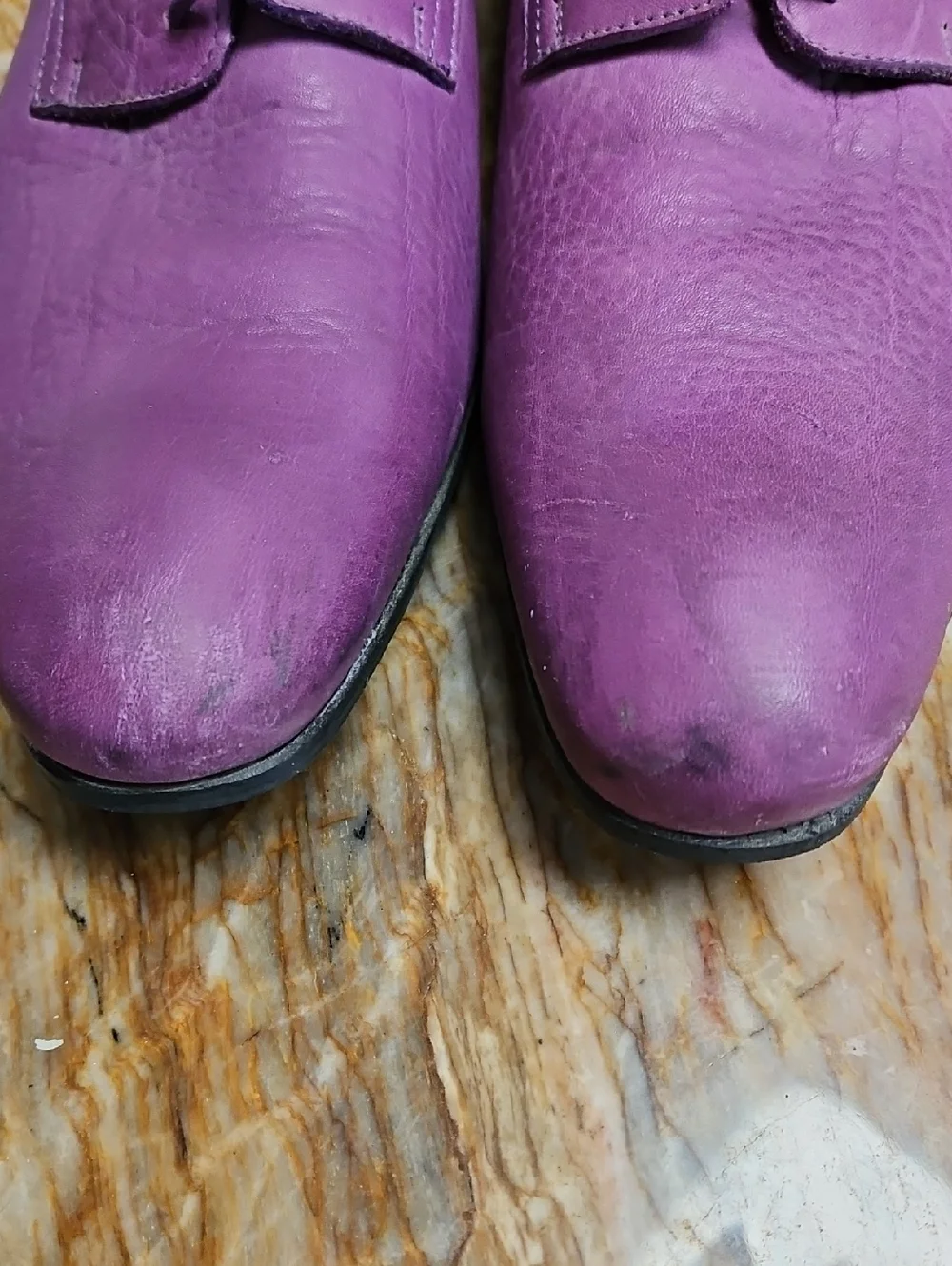 JOHN FLUEVOG Luciamo Purple Sleek Derby SHOE - 10